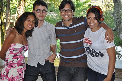 Sidinéia, Ananiel, Américo e Déborah atuam no projeto CulturAL Social Media