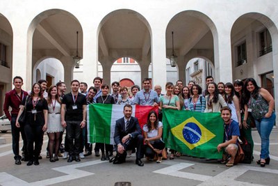 Estudantes dos programas de intercâmbio na Itália