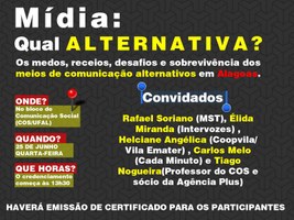 Alunos de Comunicação Social promovem seminário sobre Mídias Alternativas