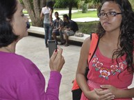 A estudante Ana Emanuelle