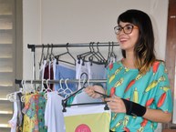 Amanda agora é aluna do curso de Produção de Moda da Escola Técnica de Artes da Ufal