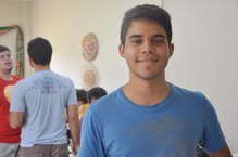 Luiz Henrique, estudante de Medicina, participou da oficina e falou sobre importância do evento