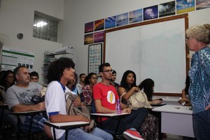 Alunos do Paespe participam de atividade do curso de Meteorologia