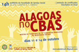 Alunos vão divulgar trabalhos apresentados em Congresso Brasileiro de Assistentes Sociais