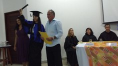 Familiares dos graduandos participaram da cerimônia