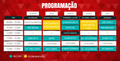 Programação do evento