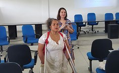 Edna Bezerra fez uma saudação e pediu que todos se apresentassem