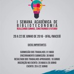Curso de Biblioteconomia realiza semana acadêmica