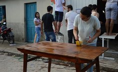 Ação realizada pelos estudantes do Campus Arapiraca na Comunidade Frei Damião