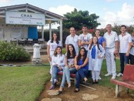 Equipe que participou do mutirão em Roteiro