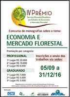 Serviço Florestal Brasileiro vai premiar trabalhos em até R$ 20 mil