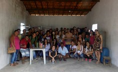 Além de acompanhar as atividades dos Jogos Indígenas, os alunos visitaram o Banco Comunitário de Semente Crioulas da Aldeia Geripanló