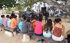 Policiais explicam procedimentos