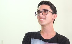 Alã Santos, estudante de Administração é o mais antigo do grupo, entre os bolsistas