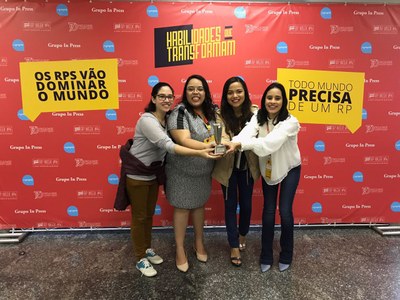 A equipe é formada por Ruana Lins, Nathália Firmino, Lahany Luellen, Anayse Melo (Da esquerda para direita)