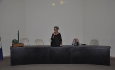 Raquel Rounik, professora da USP, foi a ministrante da primeira palestra do evento