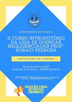 Abertas inscrições para curso Introdutório da Liga de Doenças Negligenciadas