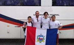 Equipe de xadrez. Fotos: Gerência de Esportes