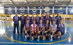Equipe feminina de voleibol. Foto: Gerência de Esportes