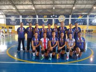 Equipe feminina de voleibol. Foto: Gerência de Esportes