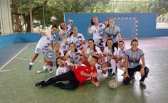Equipe feminina de futsal. Foto: Gerência de Esportes