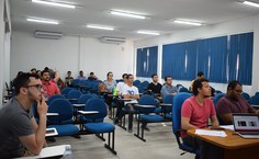 Programação dos encontros Pibic e Pibiti. Fotos: Blenda Lorraine e Mylena Jardel