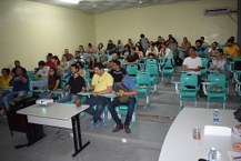Programação dos encontros Pibic e Pibiti. Fotos: Blenda Lorraine e Mylena Jardel