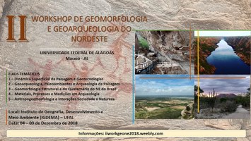 Workshop de Geomorfologia e Geoarqueologia inscreve até 4 de novembro