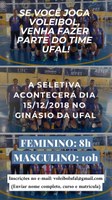 Times de vôlei de quadra da Ufal realizam seletiva para estudantes