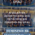 Times de vôlei de quadra da Ufal realizam seletiva para estudantes