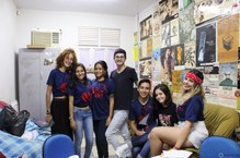 Comissão Organizadora, da direita para esquerda - Vitória, Karol, Maysa, Ezequiel, Paulo, Bela e Thaynara, além de Emídio David que não aparece na foto.jpg