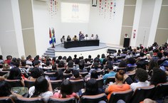 Solenidade de abertura das atividades do Pibid e da Residência Pedagógica. Fotos: Renner Boldrino