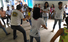 Oficina de capoeira para surdos