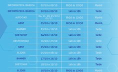 Confira os cursos disponíveis