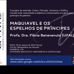 Palestra debate pensamento político de Maquiavel