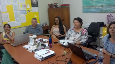 Reunião de equipe para definições sobre o edital. Foto: Arquivo pessoal