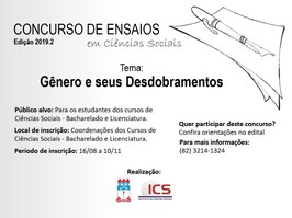 Concurso de ensaios em Ciências Sociais inscreve até 10 de novembro