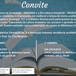 Participe da aula aberta formação de si e formação humana