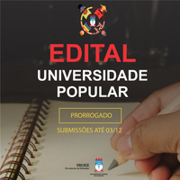 Proex prorroga período de submissões para o edital Universidade Popular