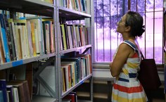 Alunos e docentes aproveitam nova biblioteca setorial do Cedu.JPG