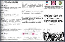 Programação do curso de Serviço Social