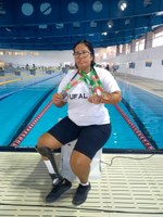 Atleta paralímpica da Ufal conquista medalhas em São Paulo