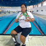Atleta paralímpica da Ufal conquista medalhas em São Paulo