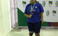Erica Ferro conquistou três medalhas para a Ufal na Paralimpíadas Universitárias