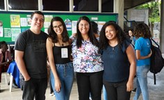 A ação teve o objetivo de compartilhar experiências entre os alunos nativos e intercambistas