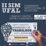 Seminário de Monitoria recebe inscrições para apresentação de trabalhos