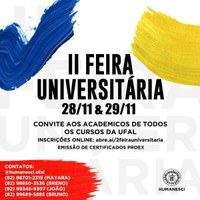 Segunda edição da Feira Universitária está com inscrições abertas