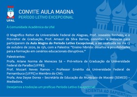 Aula Magna do Período Letivo Excepcional debate novos cenários de formação