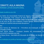 Aula Magna do Período Letivo Excepcional debate novos cenários de formação