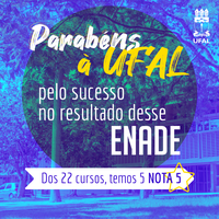 Cinco cursos da Ufal recebem nota máxima no Enade 2019